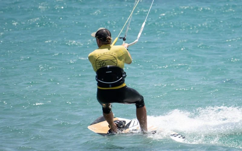 Kitesurfing na lagunie Sotavento