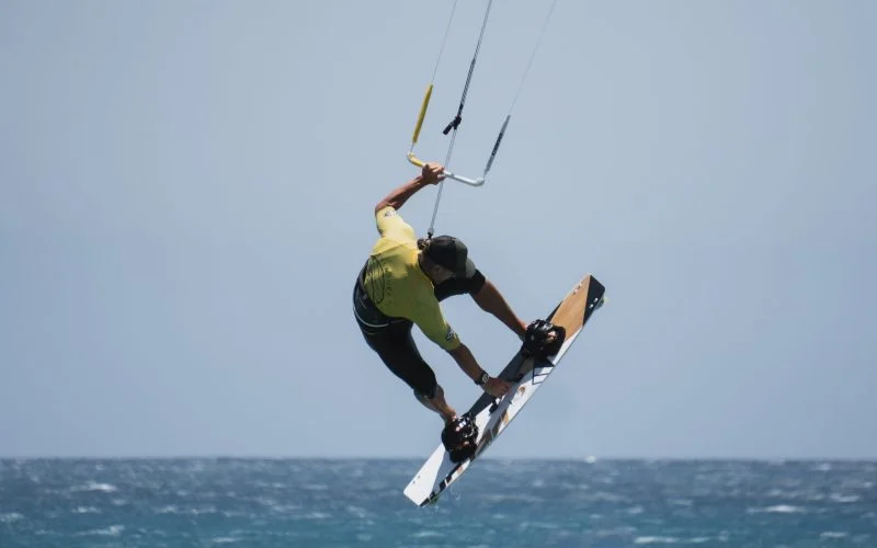 Kitesurfing na lagunie Sotavento