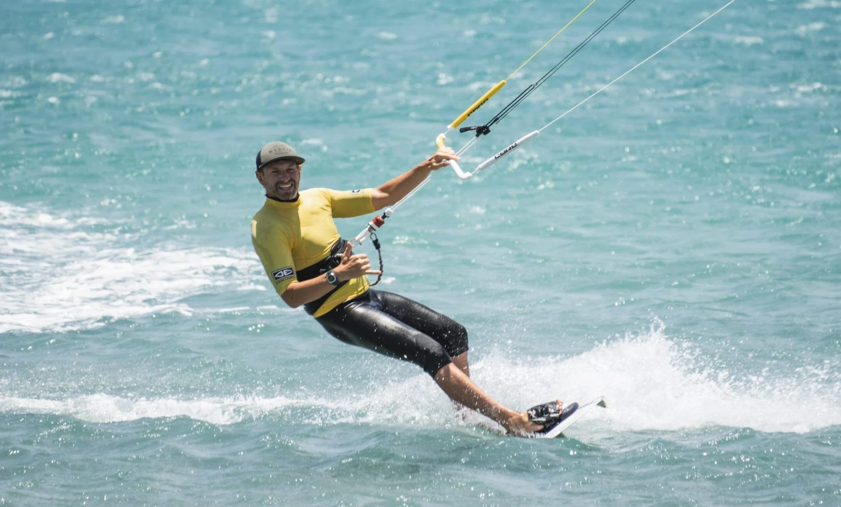 Kitesurfing na lagunie Sotavento