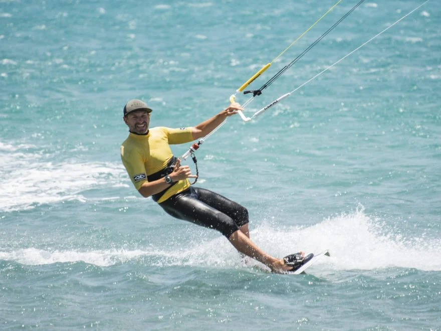 Kitesurfing na lagunie Sotavento